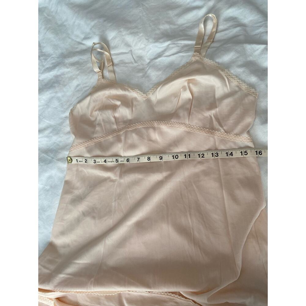 Vintage Cream Long Full Slip - Picture 8 of 9